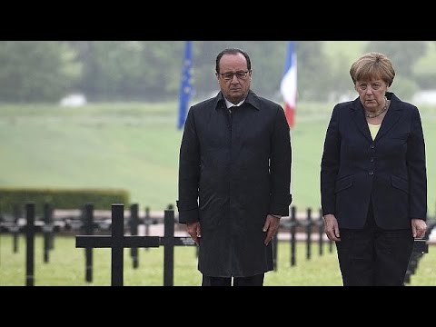 بالفيديو هولاند وميركيل يتذكران معركة فيردن في ذكراها المئوية الأولى