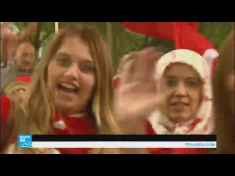 بالفيديو مظاهرات في كولونيا الألمانية تأييدا للرئيس رجب طيب أردوغان