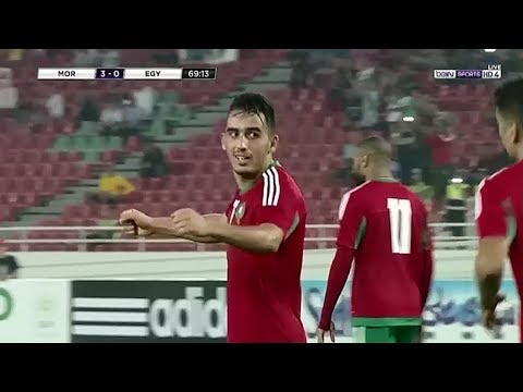 هدف المنتخب المغربي الثالث في مرمى مصر